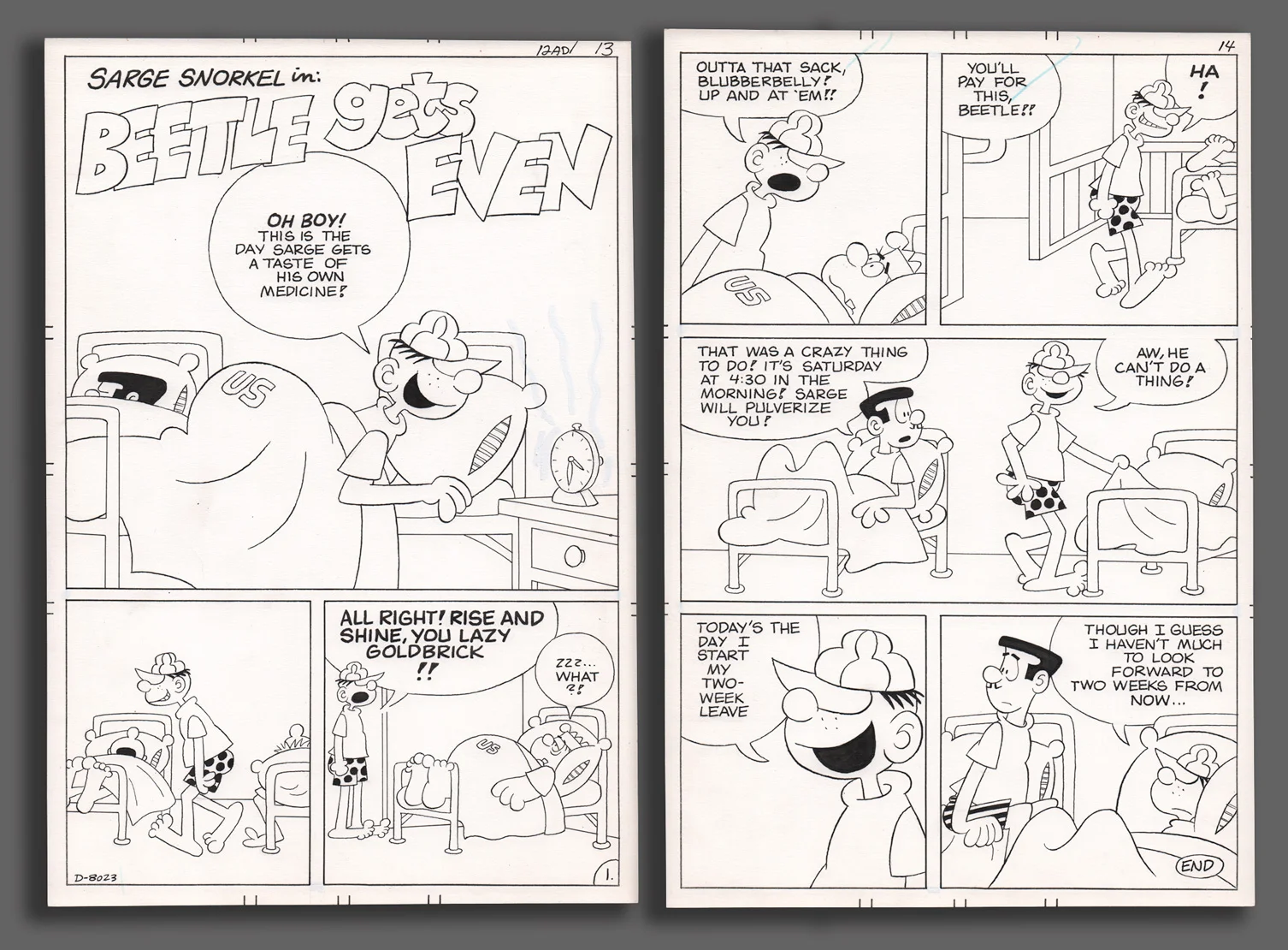 Sarge Snorkel #14 (1976) Complete 2-Page Story