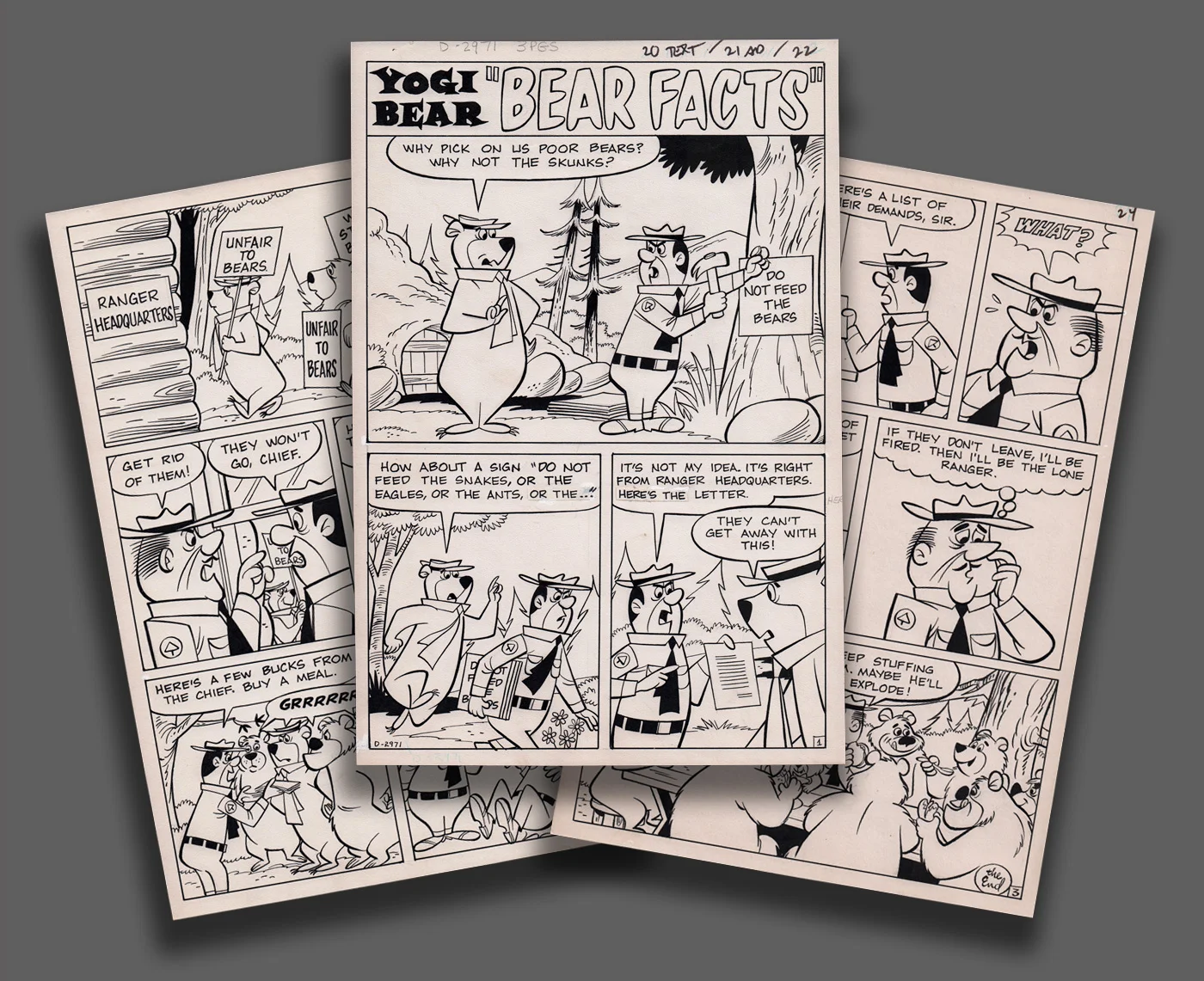 Yogi Bear #15 (1972) Ray Dirgo Complete 3-Page Story