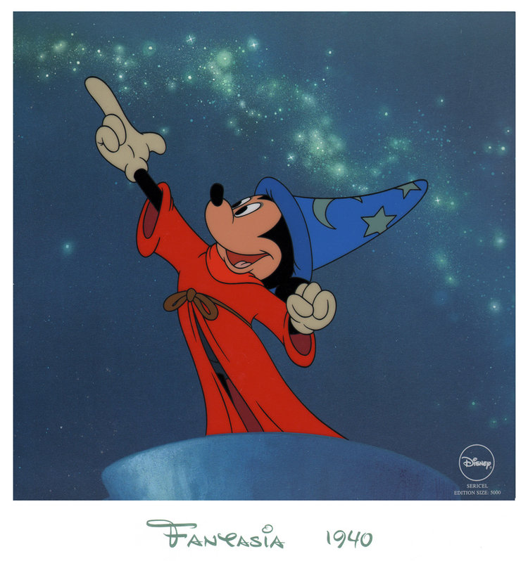 Comic Mint - Animation Art - Fantasia Sorcerer Mickey Sericel (1998)