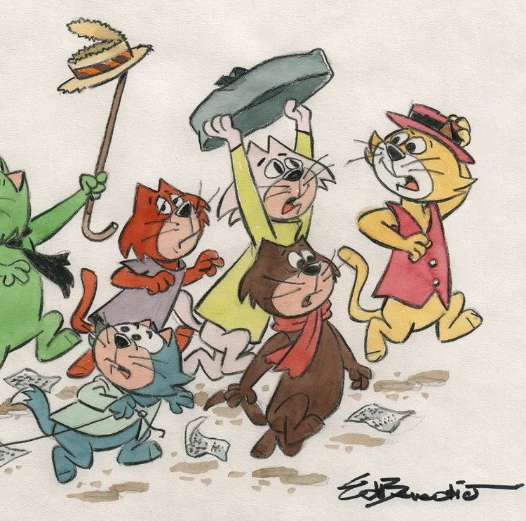 Comic Mint Animation Art The Top Cat Gang By Ed Benedict 1995