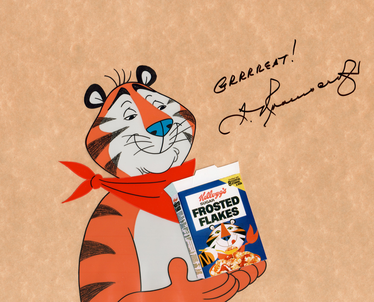 Kellogg's Frosted Flakes Tony Tiger Nostalgic-Art Blechpostkarte 10x14cm 