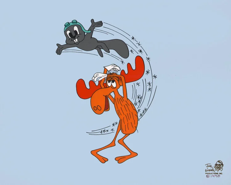 "Rocky & Bullwinkle" Scene Cel (1990)