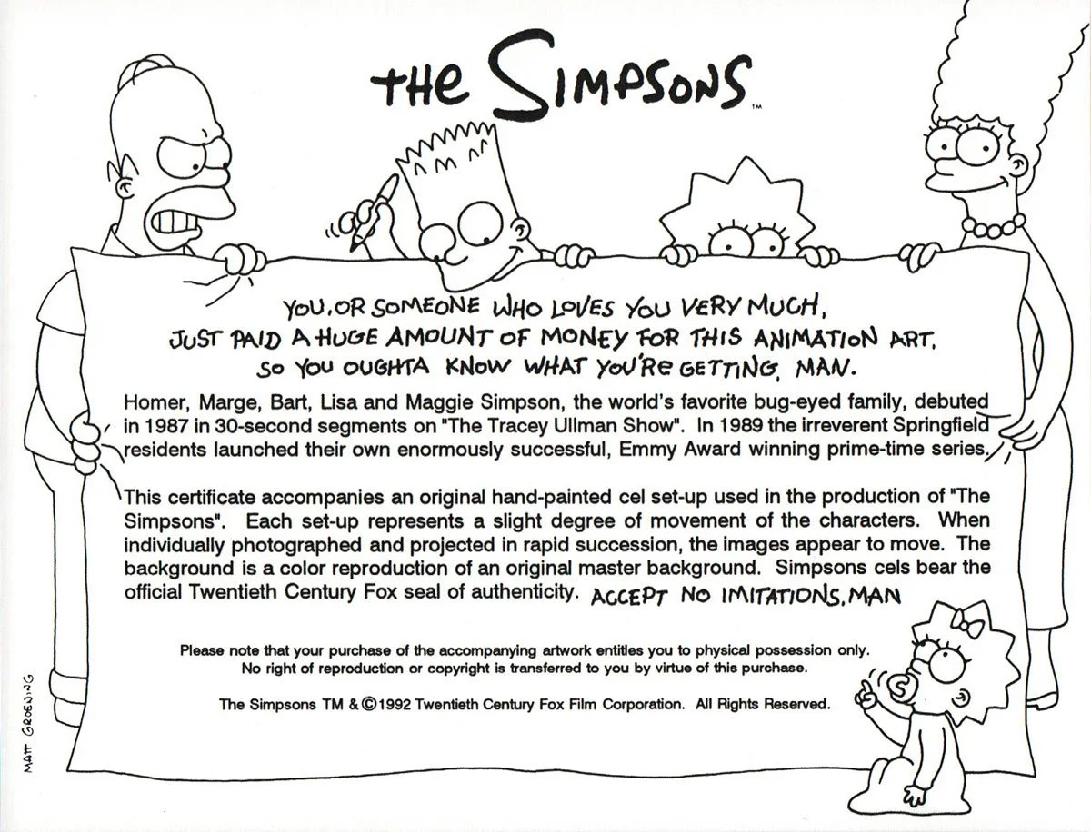 THE SIMPSONS "The Front" (1993)