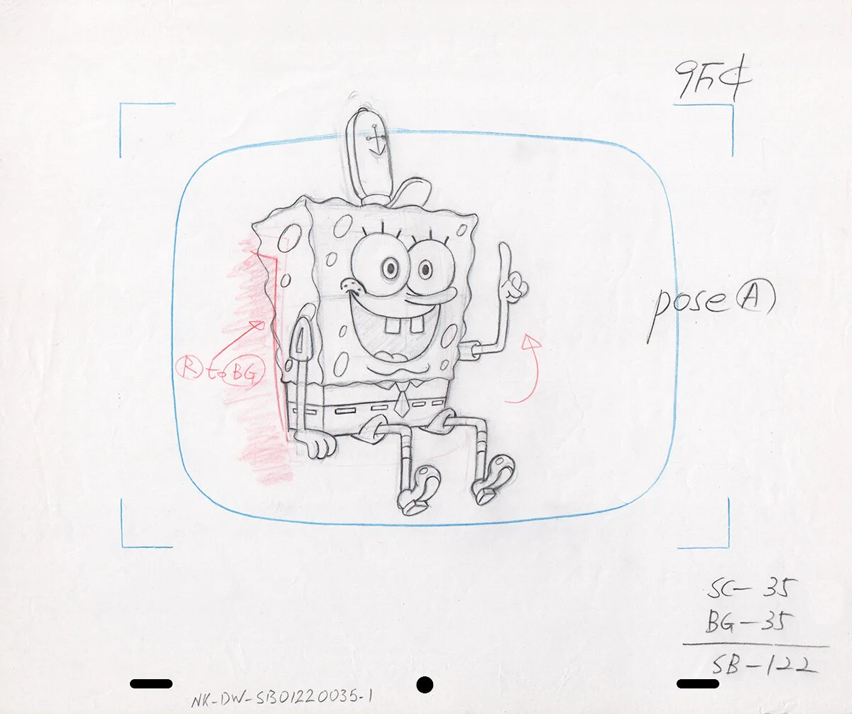 Comic Mint Animation Art SpongeBob SquarePants "Culture Shock" (1999)