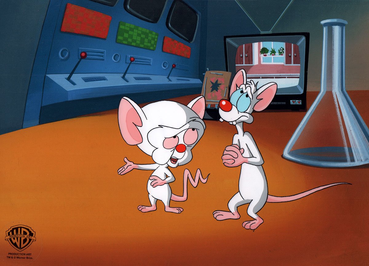 Comic Mint - Animation Art - Pinky and the Brain" (1995)