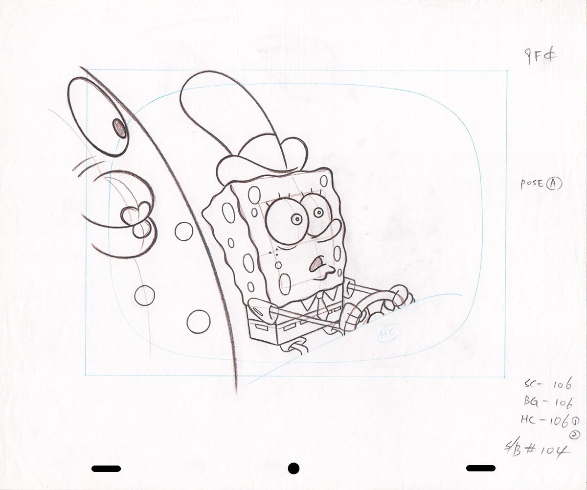 Comic Mint Animation Art SpongeBob SquarePants "Boating School" (1999)