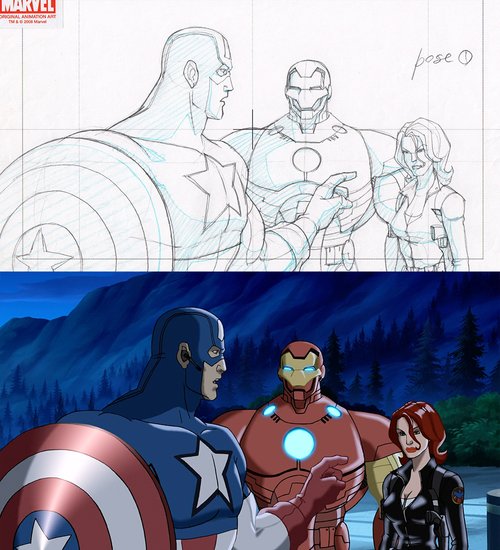 Comic Mint - Animation Art - Ultimate Avengers (2006)