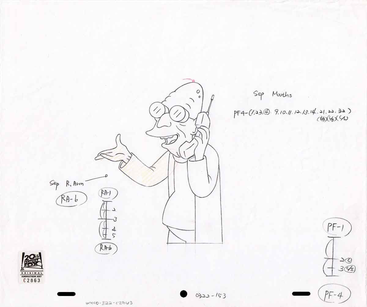 Comic Mint Animation Art FUTURAMA 2000 comic-mint-animation-art-futurama-2000