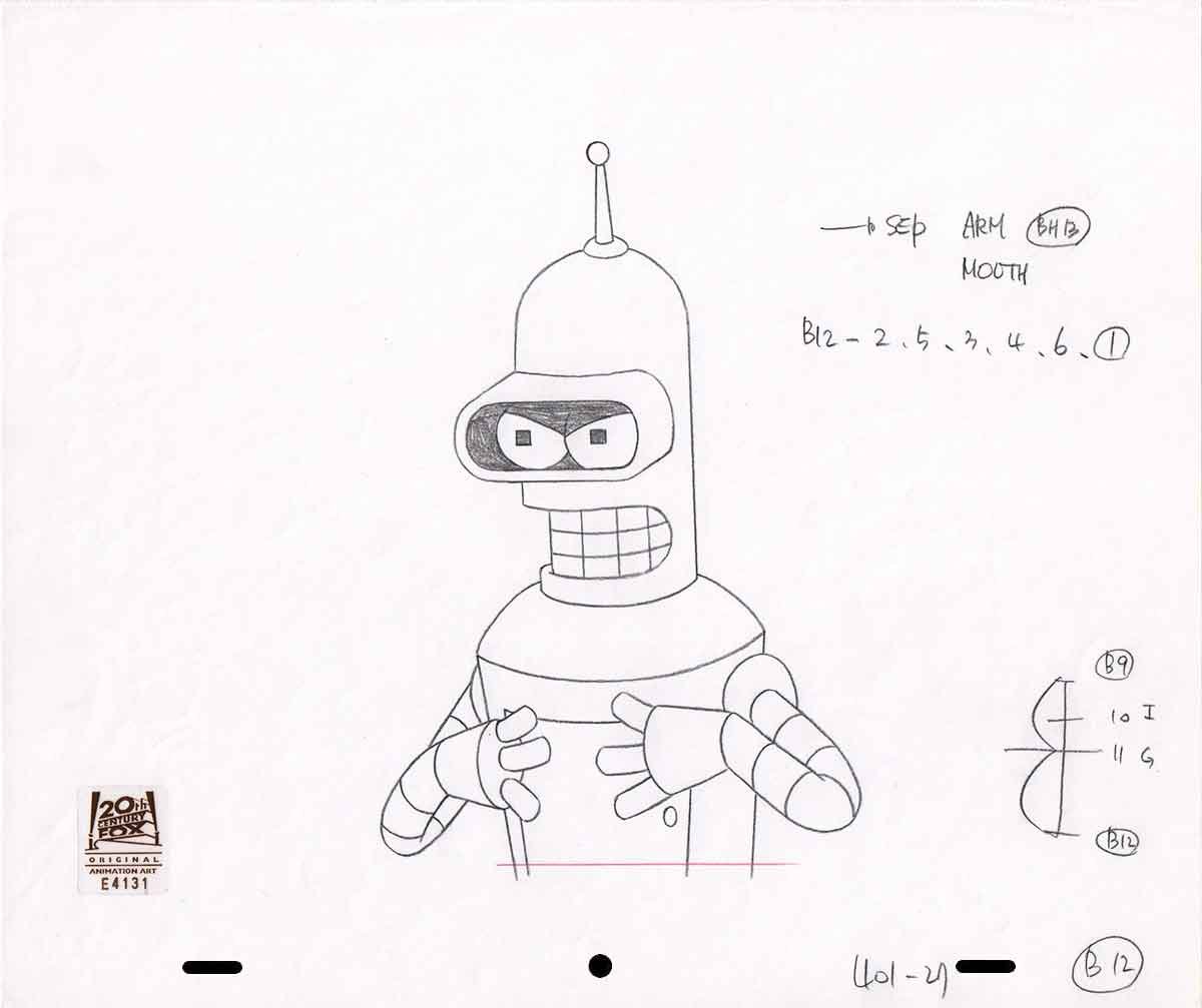 Comic Mint Animation Art FUTURAMA 2000 comic-mint-animation-art-futurama-2000