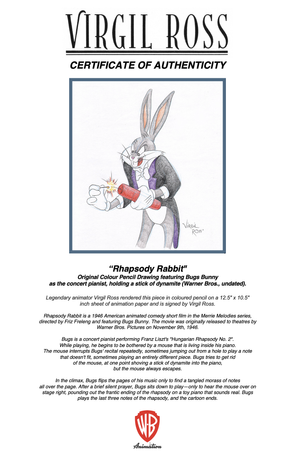 Comic Mint - Animation Art - Rhapsody Rabbit (1953) by Virgil Ross