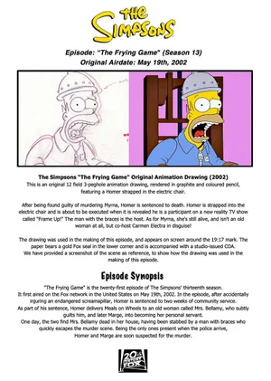 Comic Mint Animation Art The Simpsons 
