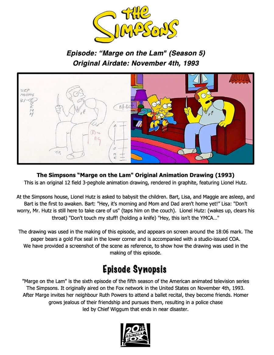 THE SIMPSONS "Marge on the Lam" (1993)