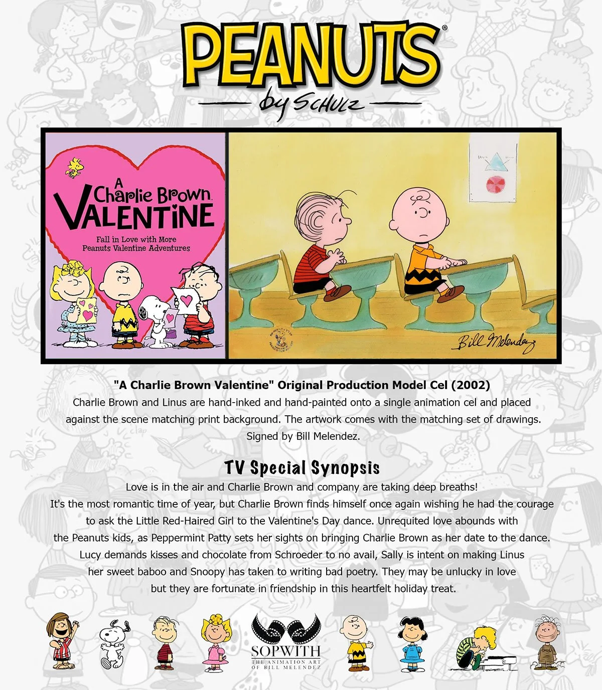 "A Charlie Brown Valentine" (2002) Signed by Bill Melendez