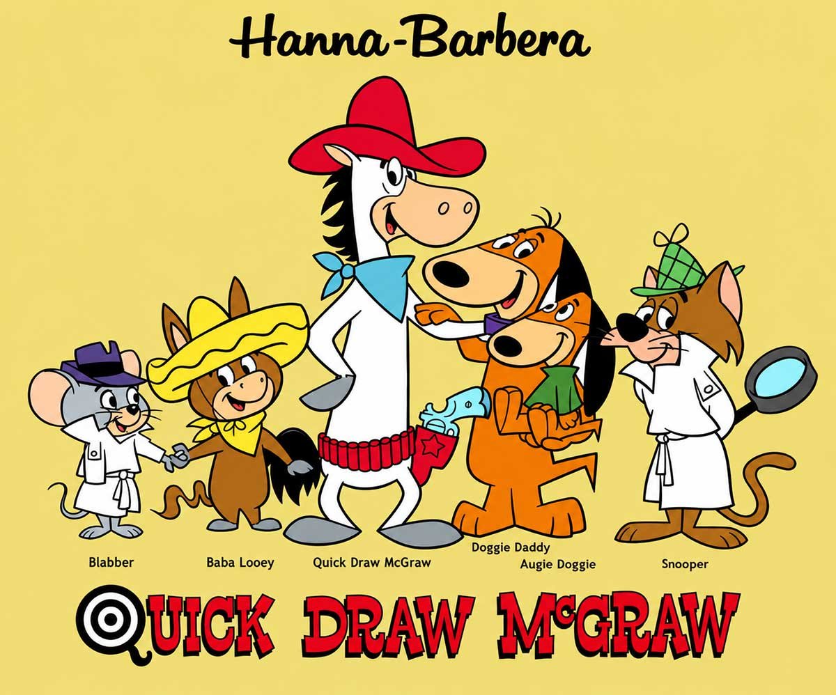 "The Quick Draw McGraw Show" Bumper/Publicity Cel (1996)