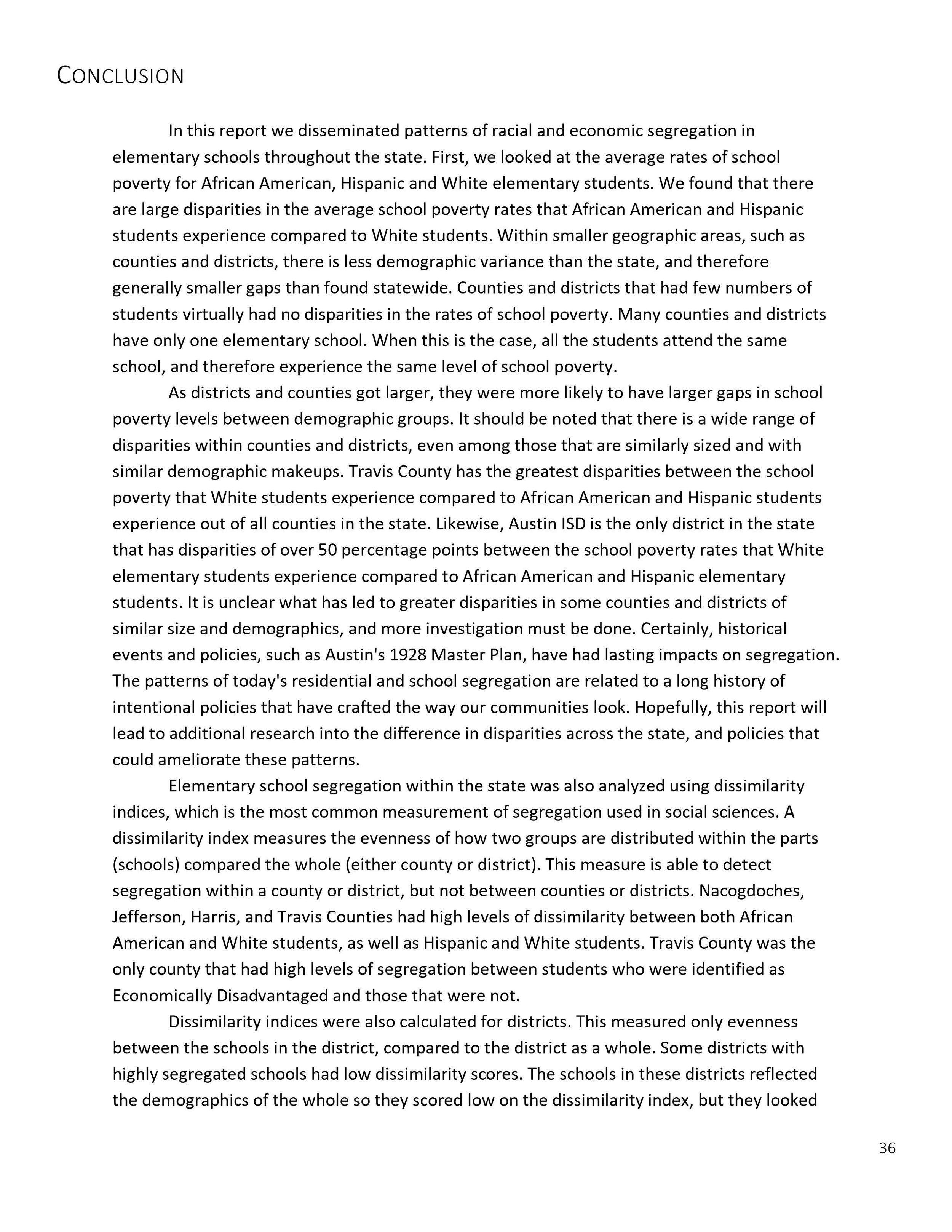 Texas School Segregation Report — Representative Gina Hinojosa