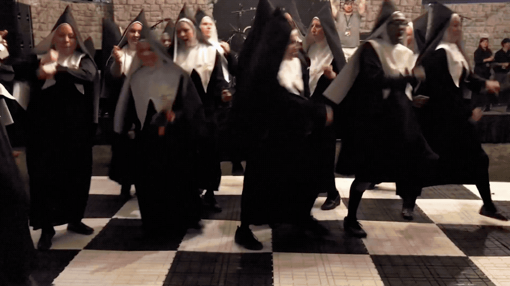 Chattering nuns_Amercias got talent good omens hal kirkland.gif