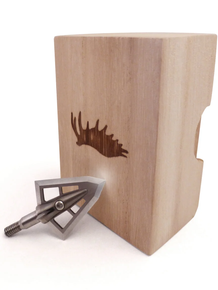 Wood Broadhead Box, Iron Will Outfitters