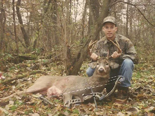 Bill with one of his first Wisconsin whitetails.