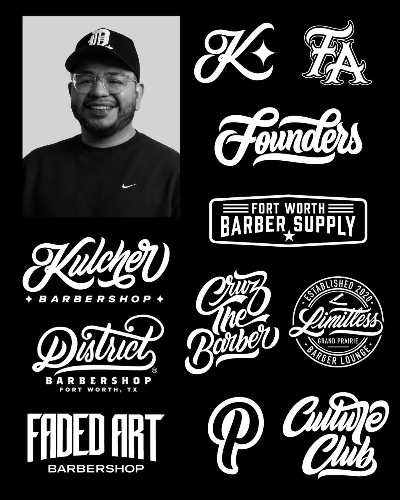 @logoarchive trend, but just barber logos. I&rsquo;ve done so many logos for barbers over the years. My lettering style fits perfectly with the culture of this era of barbers. Definitely some of my favorite projects! #barbershopconnect #barbershop #b
