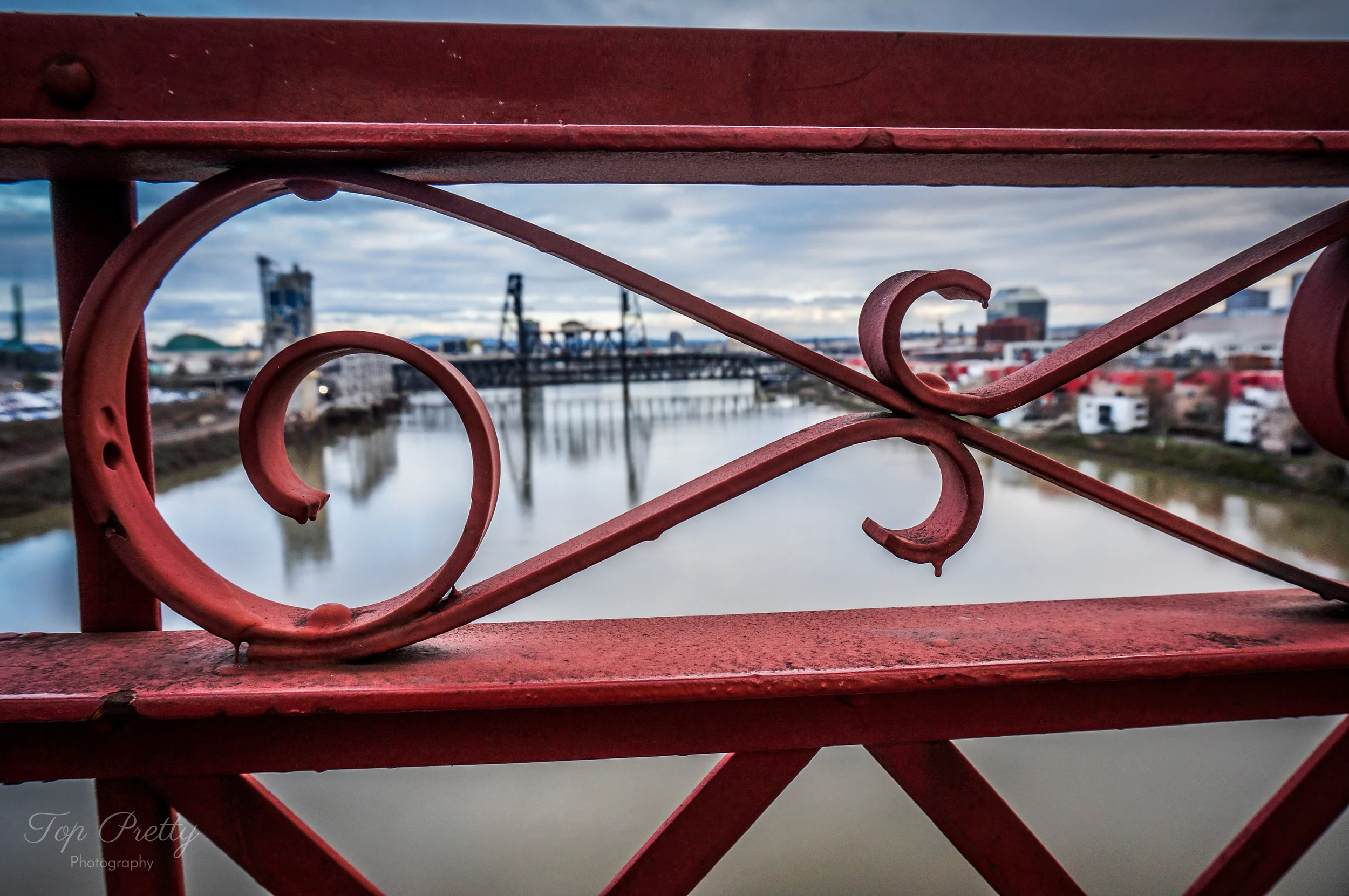 a bridge framed in bridge