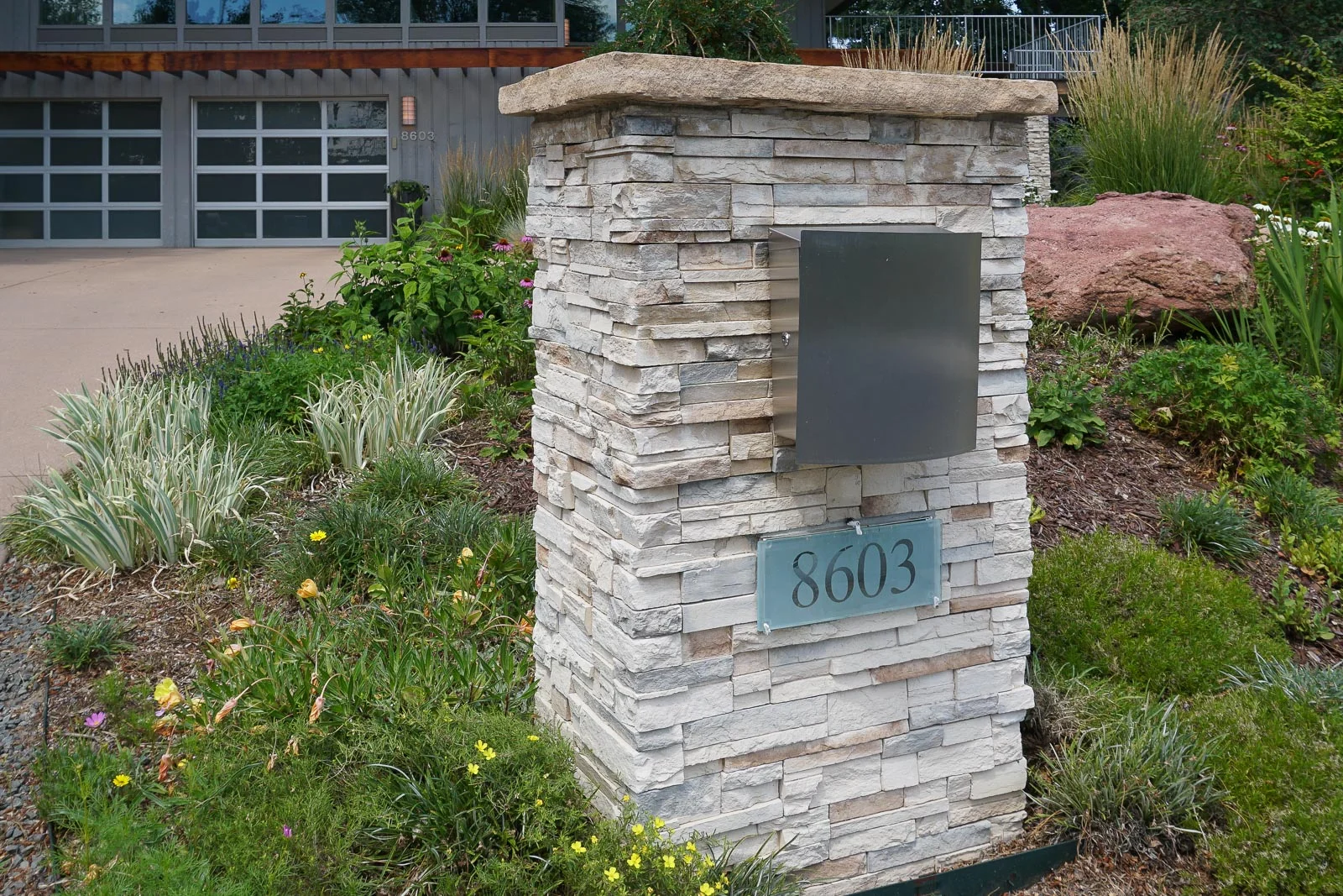 Mailbox and address numbers . . .