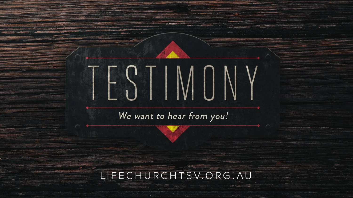 Testimony Form — Life Church Townsville