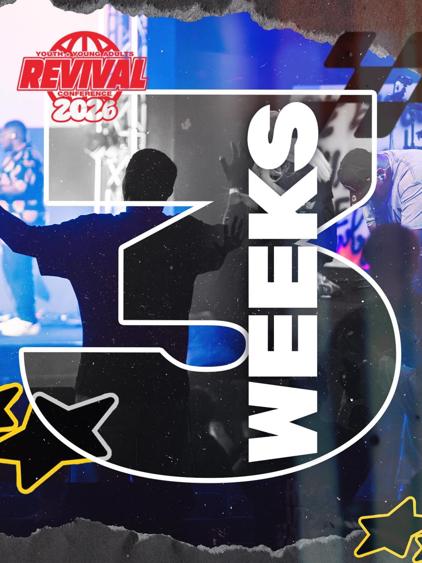 🔥 3 WEEKS TO GO 🔥

The countdown is officially on!
In just 3 weeks, we&rsquo;re gathering for the Youth &amp; Young Adults Revival Conference &mdash; and we believe God is going to move in a powerful way. ❤️&zwj;🔥

Come expectant for powerful wors
