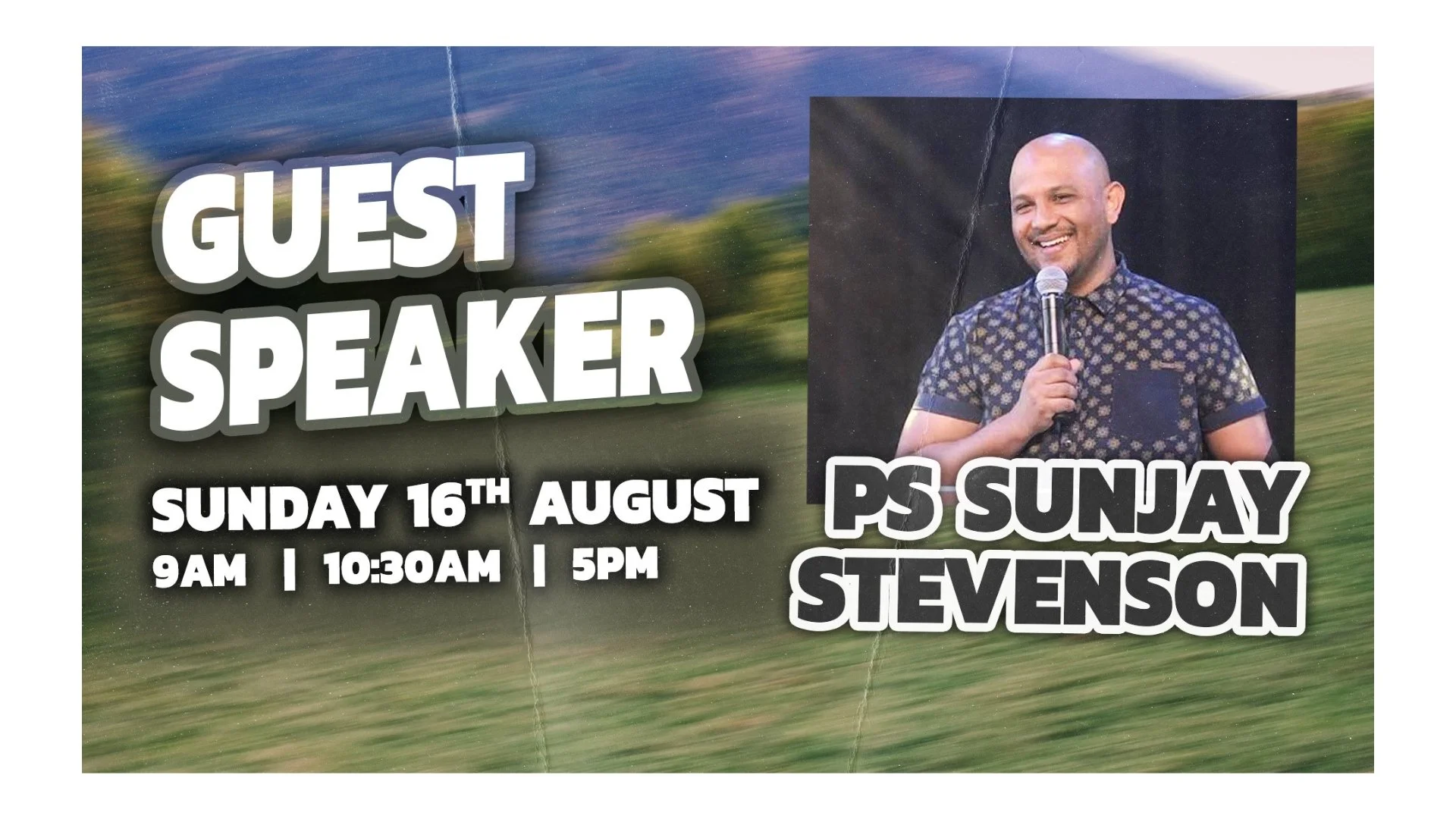 Guest Speaker Sunday