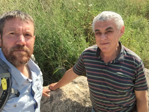 Wolverine with Jacob Saar, author of the Israel National Trail guide book
