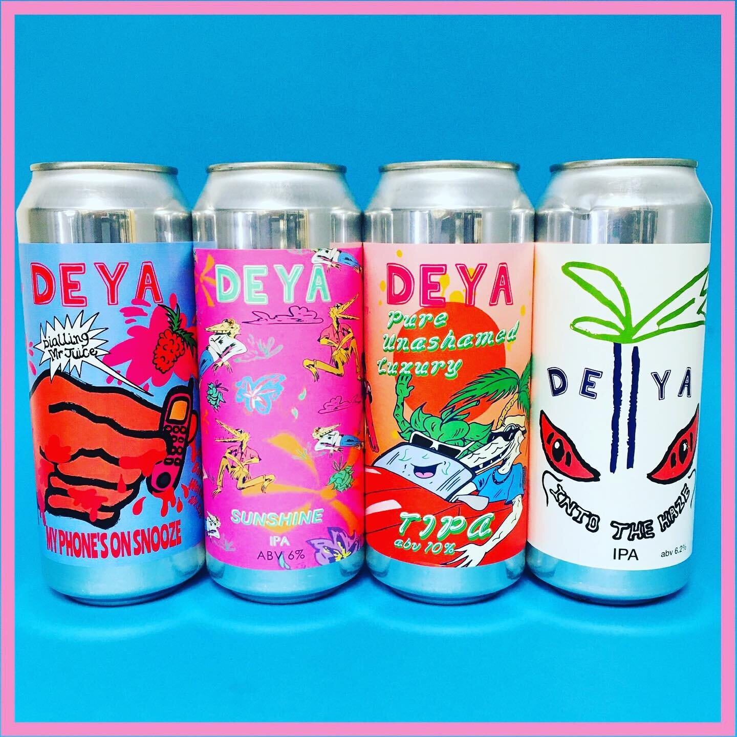 ☀️🌞🐊 Summery drop from @deyabrewery!! 🐊🌞☀️

Back in stock in can is their flagship IPA Into The Haze, and on keg coming soon is the amazing Steady Rolling Man. 

A couple of specials have landed featuring Pure Unashamed Luxury TIPA, Sunshine IPA 