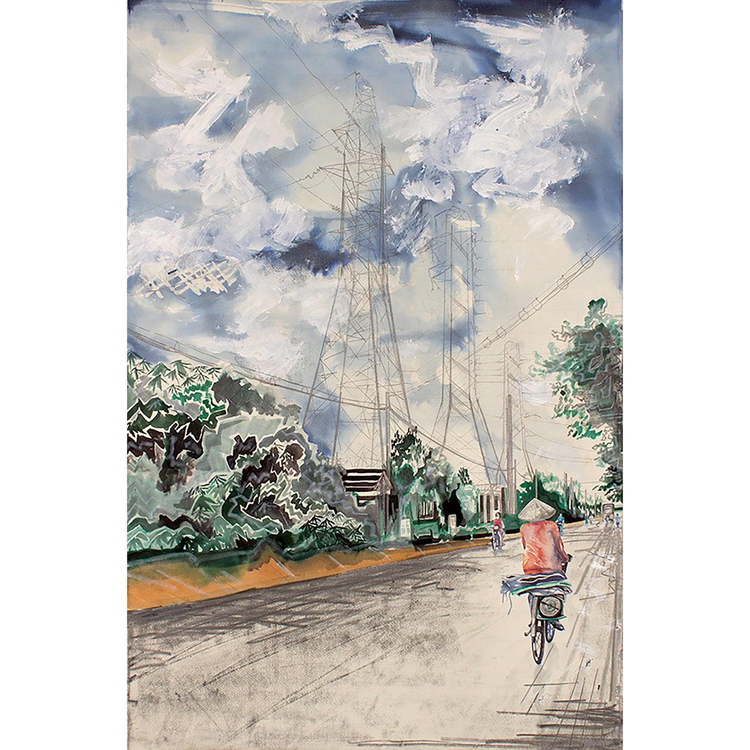 Bicycles in Vietnam 101cm x 66cm_bordered.jpg