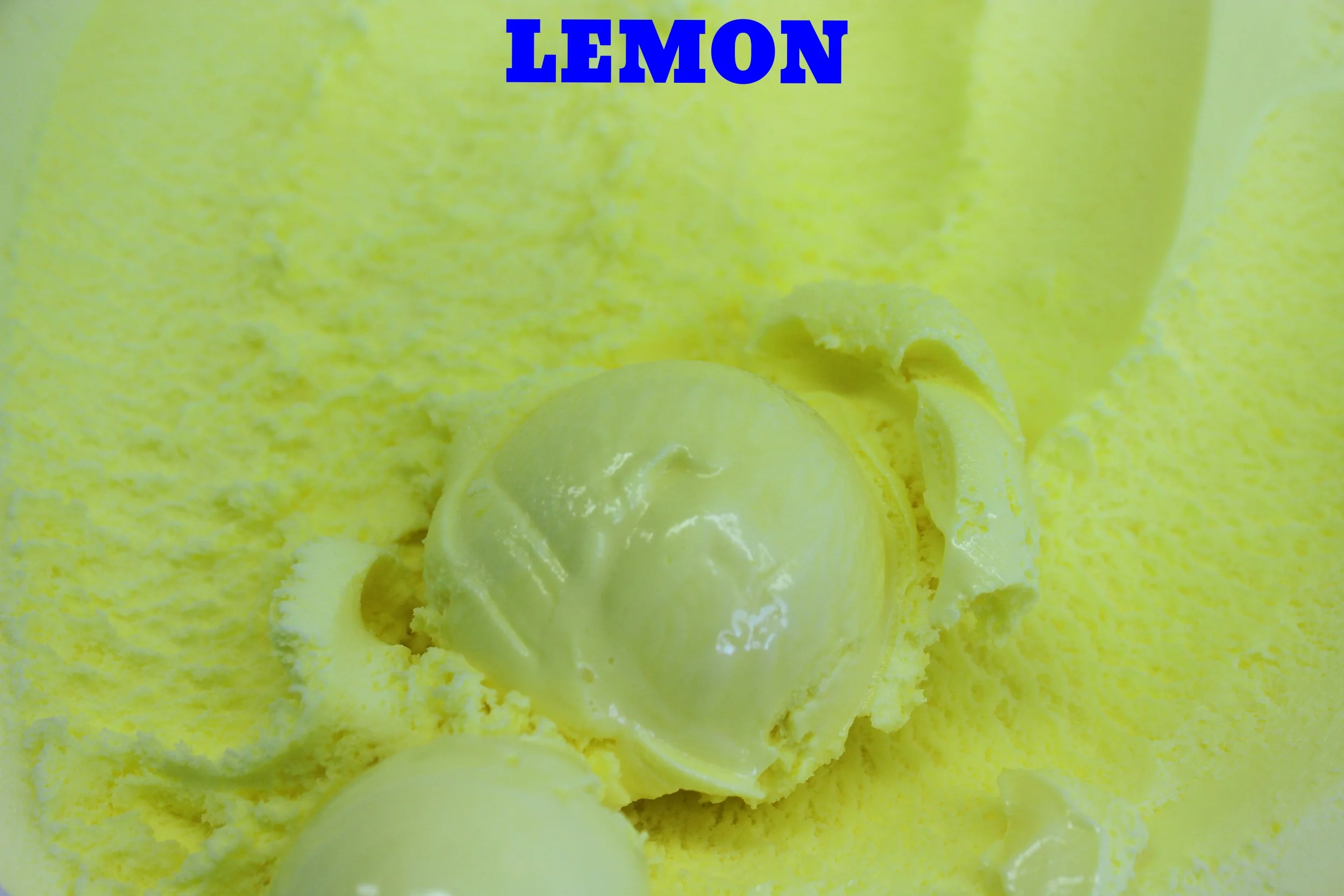 Premium sweet lemon flavored ice cream.