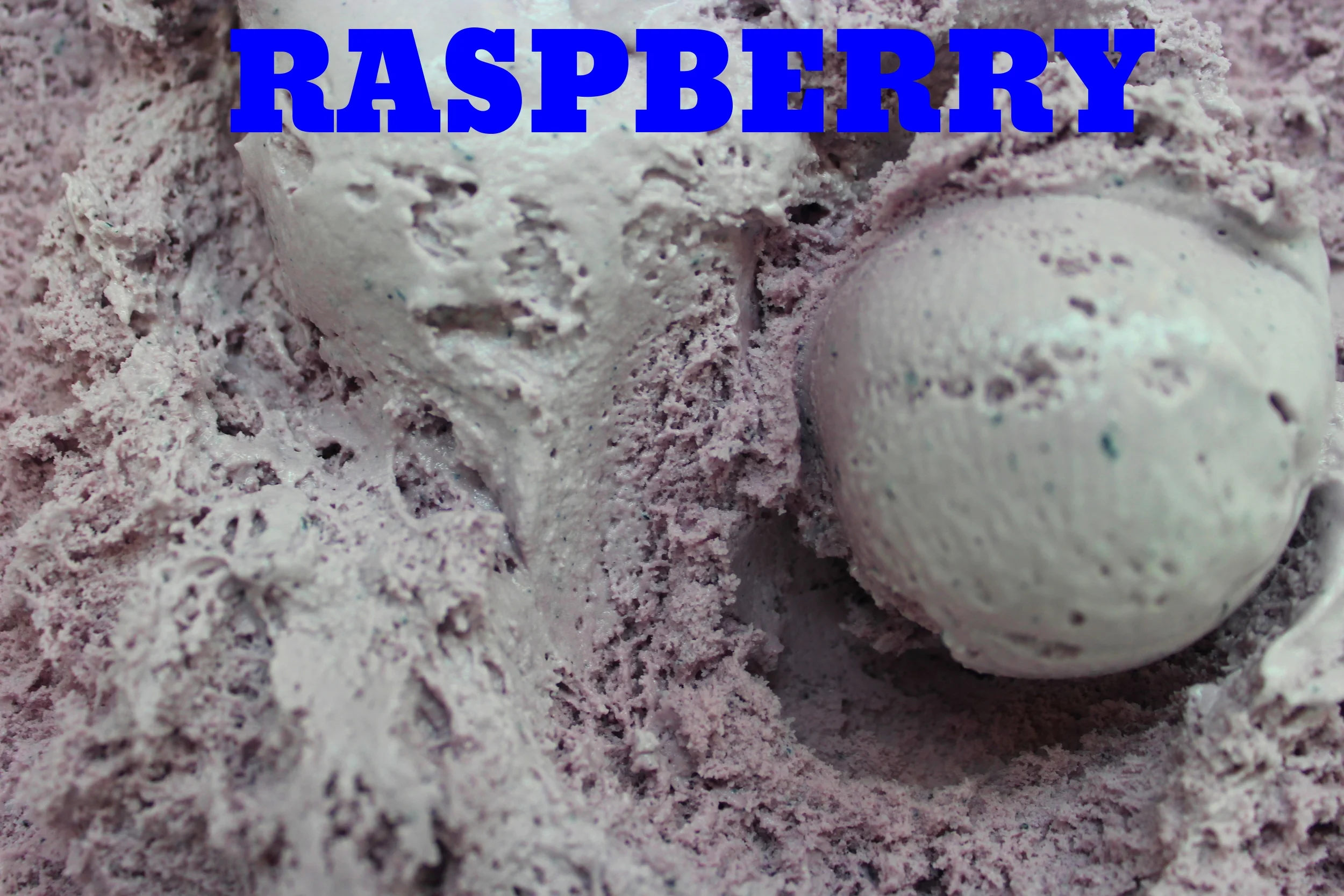 Premium ice cream flavored with delicious raspberry puree.