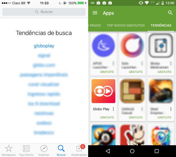 Most downloaded app in GooglePlay and AppStore Brasil