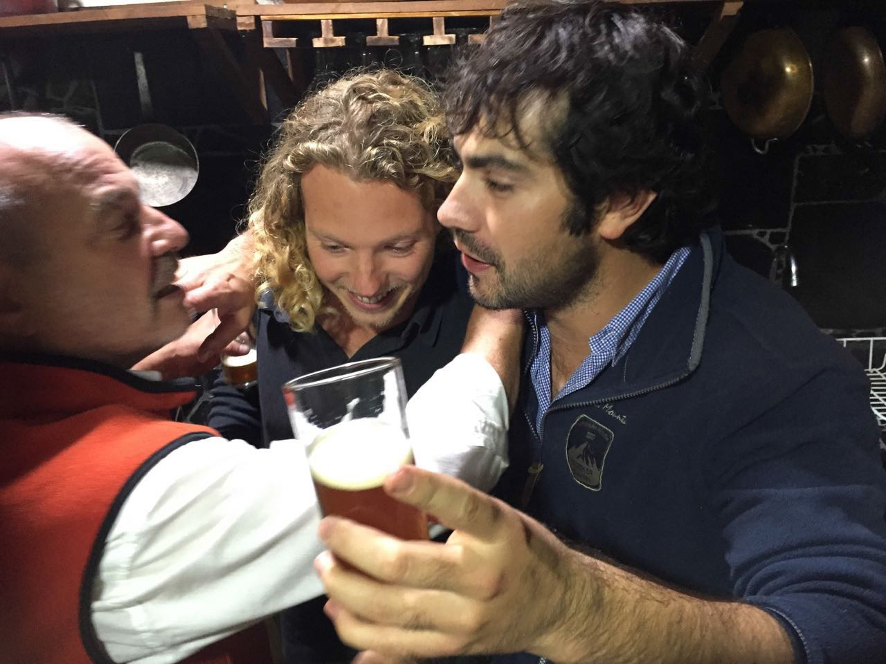 luiz jur en pancho met ons eerste zelf gemaakte ipa bier!