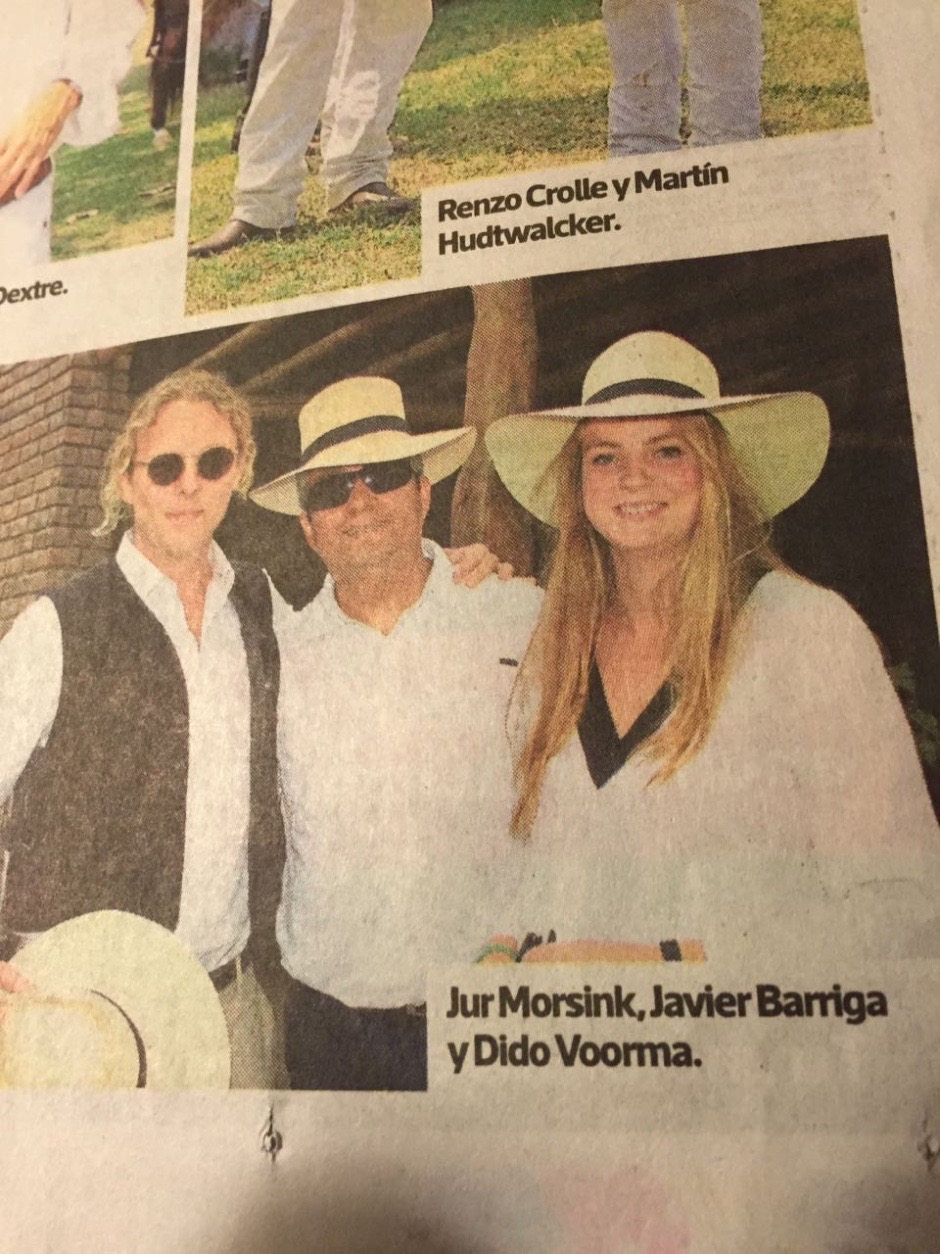 we halen zelfs de krant 'el Comercio', de grootste in peru! 