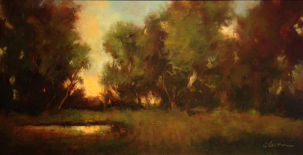 Midsummer Dawn Oil on canvas 10 X 20 (SOLD)