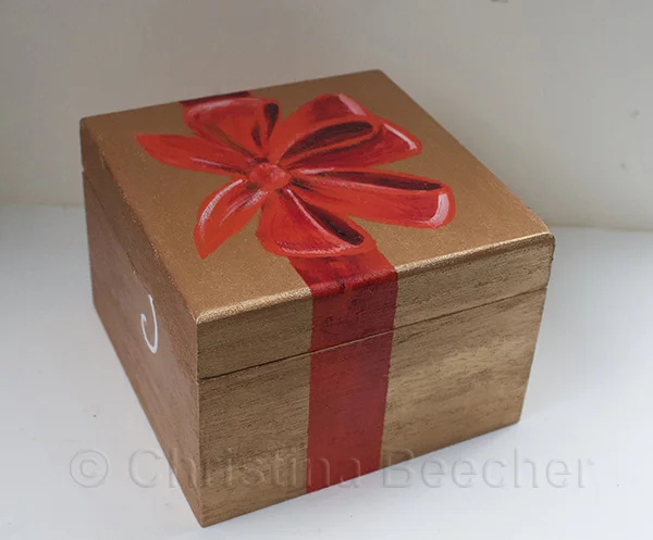 Surprise Gift Box! Acrylic on wood. (sold)
