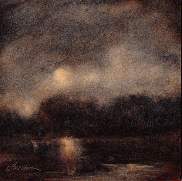 A Warm Night Oil on panel 6" x 6" (sold)