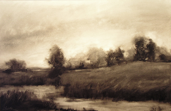 Rehoboth Dusk Oil on panel 24" X 36" (sold)