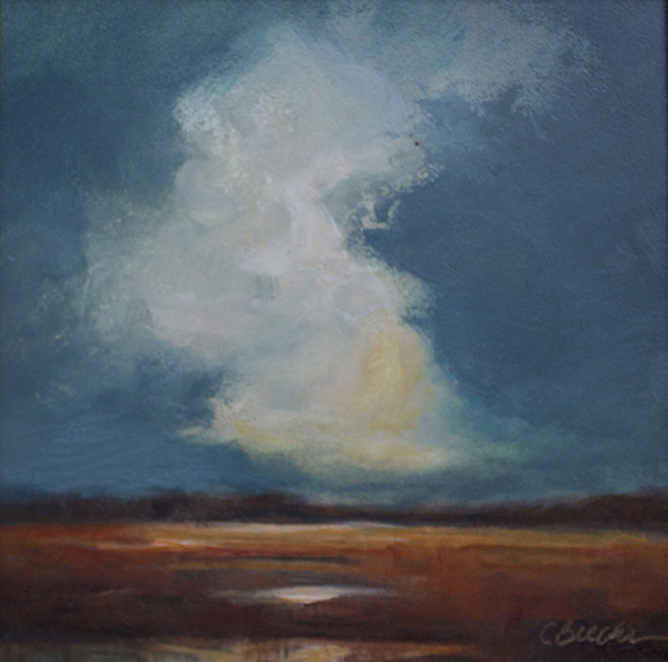 Cumulous Oil on panel 6"x 6" (available)