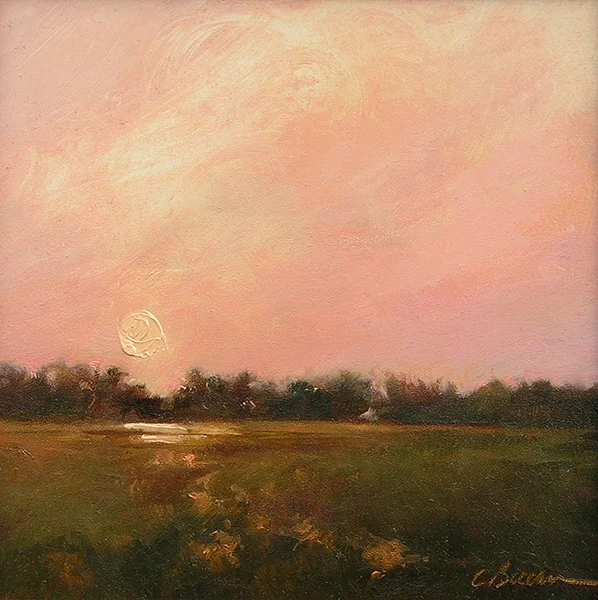Near Quivett Creel Oil on panel 8"X 8" SOLD