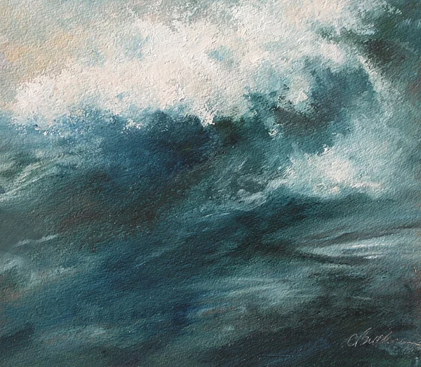Thundering Oil on paper 13" x15" (available)