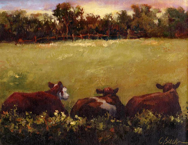 Off Ellis Road Oil on Linen 9" x 12" SOLD