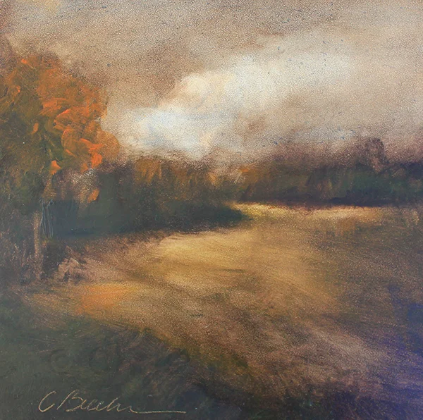 Edge of the Meadow Oil on Panel 6" x 6" (sold)