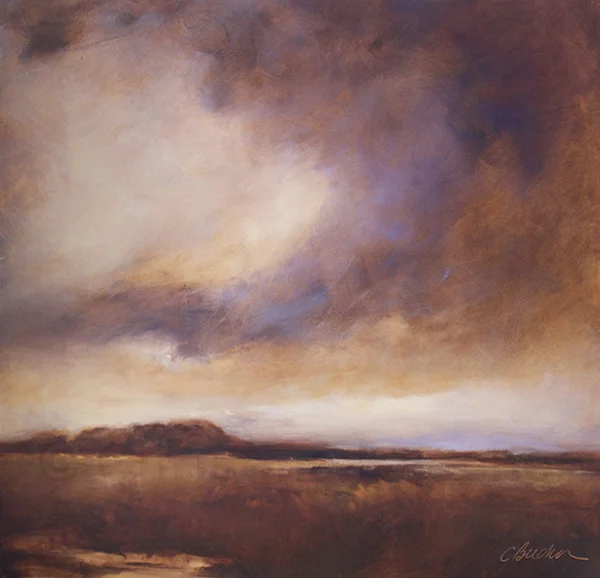 Prairie Sky Dawn Oil on panel 12" x 12" SOLD
