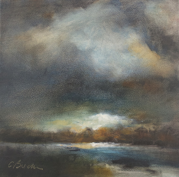 Night Reflections Oil on panel 6"x 6" (available)
