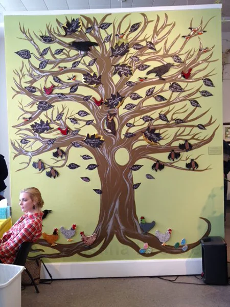 Spring Sponsor Wall 2013 Latex on plaster