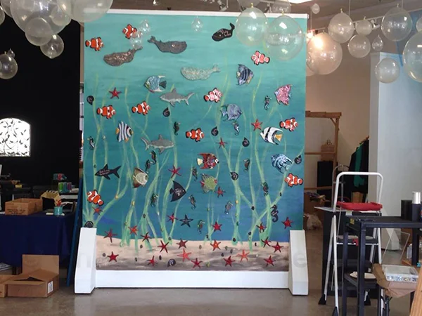 Spring Sponsor Wall 2014 Latex on plaster