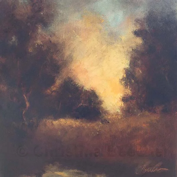 Through the Trees Oil on linen 12"x 12" (available)